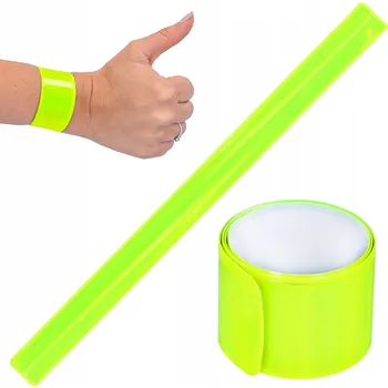 Reflexní pásek samozacvakávací výstražný 22 cm odrazka na ruku