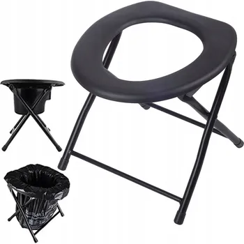 SKLÁDACÍ KEMPINGOVÁ TOALETA, MOBILNÍ WC, CESTOVNÍ TOALETNÍ ŽIDLE