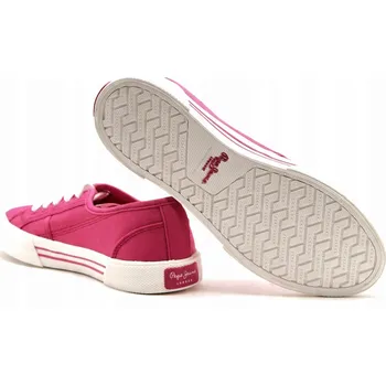 Dámská obuv PEPE JEANS DÁMSKÉ TENISKY ŠNĚROVACÍ RŮŽOVÉ TEXTILNÍ 41 A_A