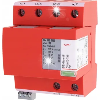 Přepěťová ochrana Svodič přepětí typ T1+T2+T3 100kA 25kA 4P DV M2 TNS 255 FM 956405