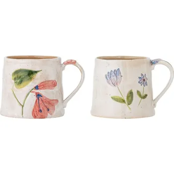 Bloomingville Hrnek s květinovým motivem CAMILLA SET/2ks