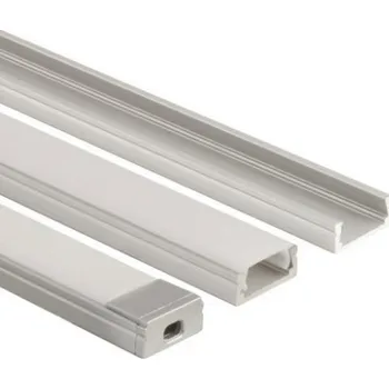 LED páska Přisazený hliníkový profil PG 15x7mm matný difuzor komplet 1m McLED ML-761.002.02.1