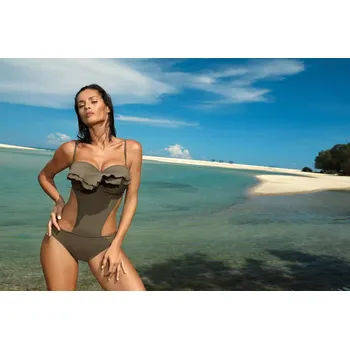 Dámské plavky Plavky Belinda Kaki M-548 (16) - Marko XXL