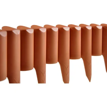 Zahradní obrubník Zahradní lem plast 240 cm x 13 cm oranžová