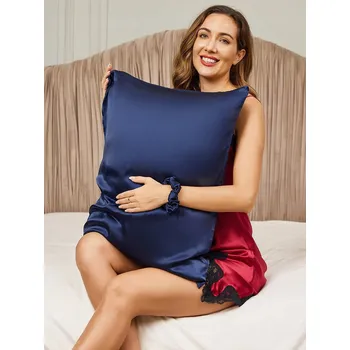 Povlak na polštářek Hedvábný povlak na polštář ze 100% morušového hedvábí s kyselinou hyaluronovou pro krásný spánek