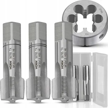 Závitořezný nástroj Závitníky + Závitová očka M30x1.5 HSS SADA 3+1 KOMPLET Závitníků