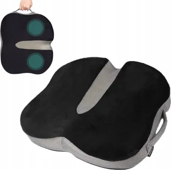 Polštář Ortopedický Polštář s Paměťovou Pěnou na Kostrč - Černý