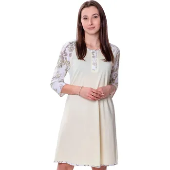 Dámská noční košile Noční košile MEWA lingerie 86612, 3/4 rukávy, nad kolena, velikost 40
