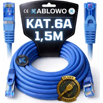 Síťový kabel LAN KABEL SÍŤOVÝ RJ45 CCA ETHERNET CAT.6A S/FTP 1,5M LANBERG