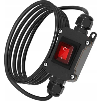 Bezpečnostní kamera VODOTĚSNÝ KOLÍSKOVÝ PŘEPÍNAČ IP65 VODOTĚSNÁ KRABIČKA S KABELEM A VODIČEM