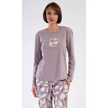 Pánská móda Dámské pyžamo dlouhé Klárka světle růžová XL