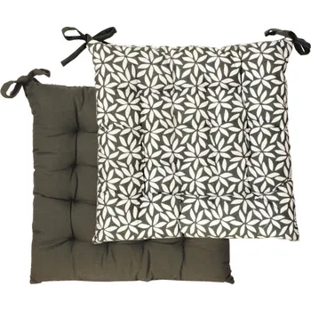 Potah na židli Blancheporte Sada 2 oboustranných podsedáků na židli khaki