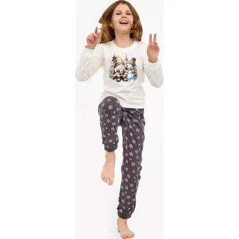 Cornette Young Girl pyžamo 978/190 Friends length/r Christmas 134-164 ecru 158-164