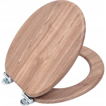 Obraz WC sedátko SINOBATH dekor dřeva béžové MDF