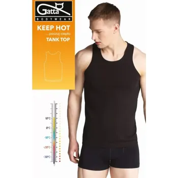 Pánské oblečení Pánský nátělník TANK TOP MEN KEEP HOT černá XXL