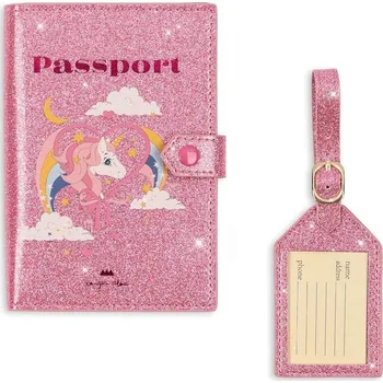 Cestovní taška Konges Sløjd Set na cestovní doklady pro děti Unicorn Stars