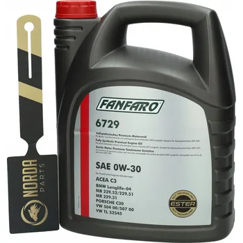 Motorový olej Motorový olej 6729 Fanfaro 0W30 5L C3 VW 504 00 / 507 00