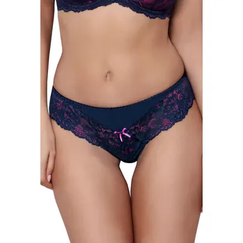 Dámské erotické prádlo Krajková tanga V-9418 modrá - Axami S