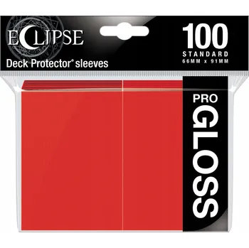 Příslušenství k deskovým hrám Ultra Pro Eclipse Gloss Obaly na karty 66x91 mm červené 100 kusů