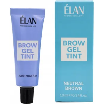 Tužka na obočí Tónovací gel na obočí ELAN Brow Gel Tint NEUTRAL BROWN, 20 ml (v tubě)