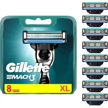 Příslušenství k holicímu strojku Náhradní hlavice do holicího strojku Gillette Mach 3 Turbo originální 8 ks