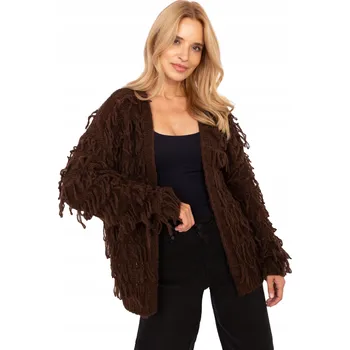 Dámský svetr Dámský Svetr Kardigan s Třásněmi Přehoz Boho