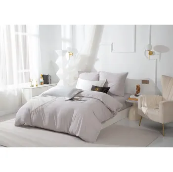 Povlečení Luxusní Povlečení Šedá královna 160 x 200 cm Bílá Biza Lamovka