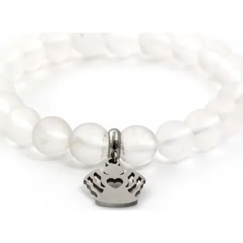 Náramek Korálkový náramek z matného křišťálu MINK68/17 Agato