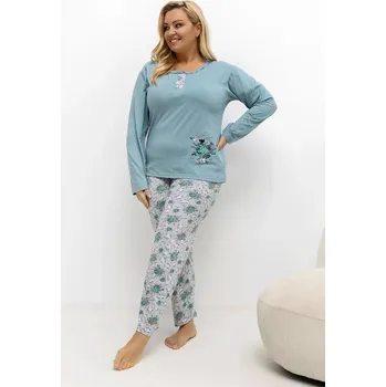 Pánské pyžamo Pohodlná pyžama pro plnoštíhlé model 221190 Forever Pink 4XL