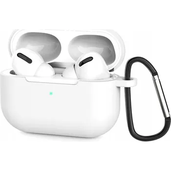 Příslušenství pro sluchátka DirectLab silikonové pouzdro s karabinou obal pro Apple AirPods Pro 3