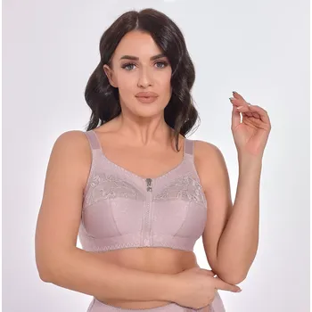 Dámská móda Měkká podprsenka s kosticí Viki Zuza 586 Quartz Pink 80-95 křemenná růžová 90D