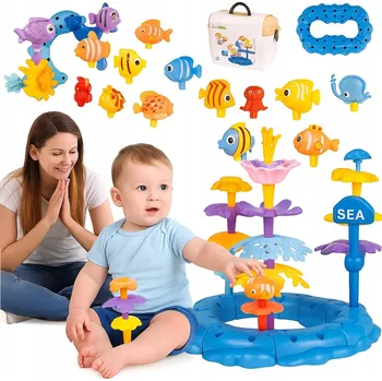 ostatní stavebnice Kreativní Stavebnice pro děti Korálový útes Vodní svět DIY Květiny Sada 76