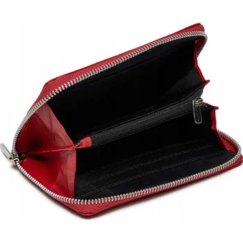 Peněženka Semi Line peněženka z pravé kůže červená - dámská