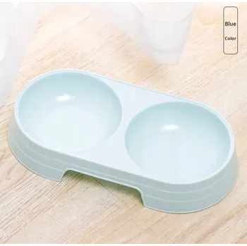 Miska pro psa Dvojitá miska, mix barev, objem 0,15 l