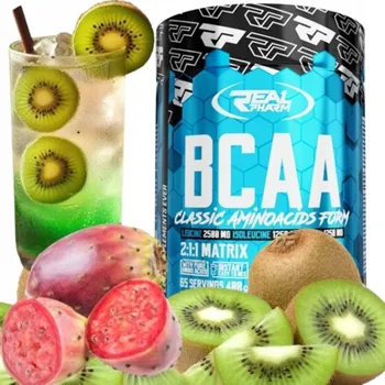 Aminokyselina BCAA prášek Real Pharm BCAA 2:1:1 400g Real Pharm 400 g kiwi