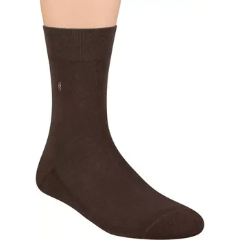 Pánské oblečení Pánské polofroté ponožky se vzorem 003 Hnědá 39-41