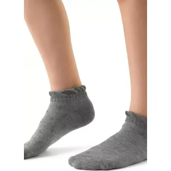 Pánské ponožky VZOROVANÉ MĚKKÉ DĚTSKÉ NOŽIČKY 004 MELANŽOVĚ ŠEDÁ 23-25