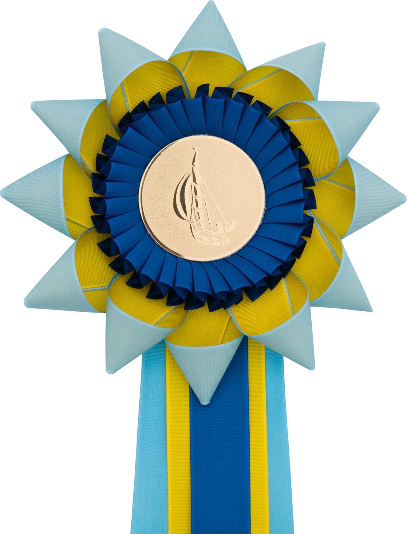 Kokarda dvouřadá KVĚTINA, průměr 16 cm