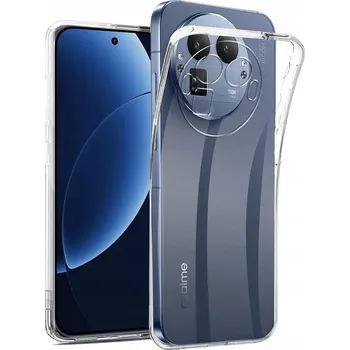 Pouzdro na mobilní telefon POUZDRO ULTRA TENKÉ SLIM SILIKONOVÉ PRO REALME GT 8 PRO + SKLO