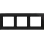 Rámeček trojitý Kontakt-simon černý