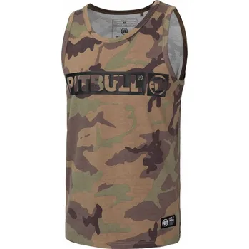 Podprsenka Pitbull tričko bez rukávů kulatý bavlna zelená