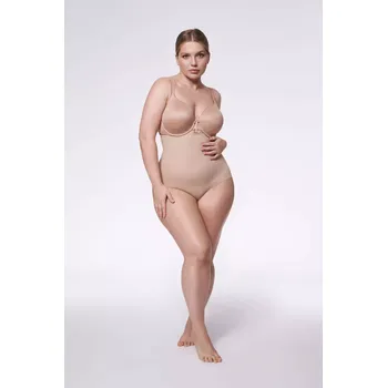 Dámské oblečení Figs 251 Basic High-Waish Panty Extra Natural - Julimex M