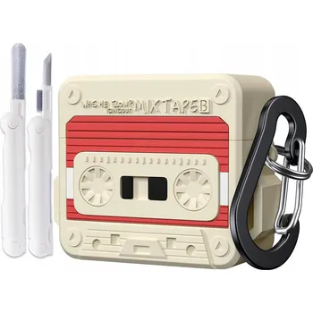 Příslušenství pro sluchátka ETUI DO APPLE AIRPODS 4 RETRO KASETA CASE POUZDRO / OBAL na sluchátka Apple AirPods 4 - Vzhled retro kazety - Vysoká kvalita