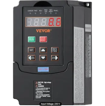 Měnič napětí Frekvenční měnič VEVOR 1.5kW 2HP 220V 1/3-fázový 0-400Hz