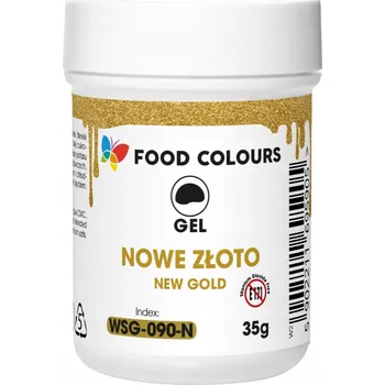 Potravinářské barvivo Food Colours barvivo v gelu zlaté (35 g) nové zlato