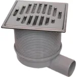 Covernit Vpusť boční teleskopická nerez/nerez 115 115 x 115 mm