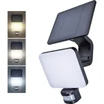 Solight LED solární osvětlení se senzorem, 11W, 1200lm, 3 CCT, Li-Ion, černá