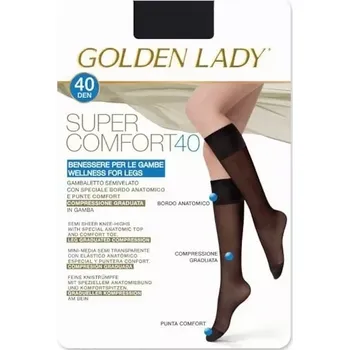 Pánské ponožky Dámské podkolenky Golden Lady Super Comfort 40 den glace/odc.béžová 1/2-S/M
