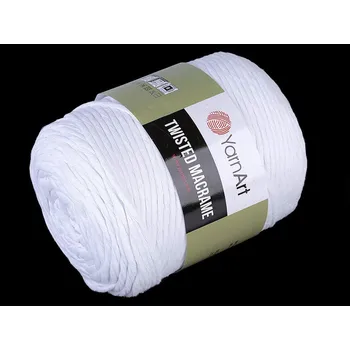 Příze Pletací příze Twisted Macrame 500 g rozčesávací, barva 1 (751) bílá