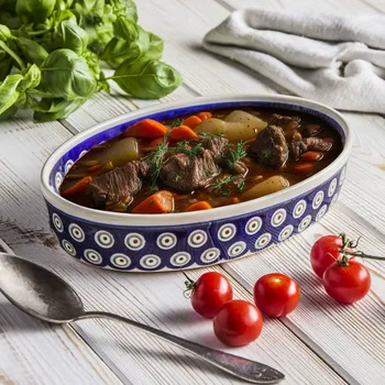 Talíř Talíř Bolesławiec 24 x 17 cm - dec. 8